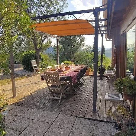 Les Cigales Magnifique Maison En Bois Avec Piscine *